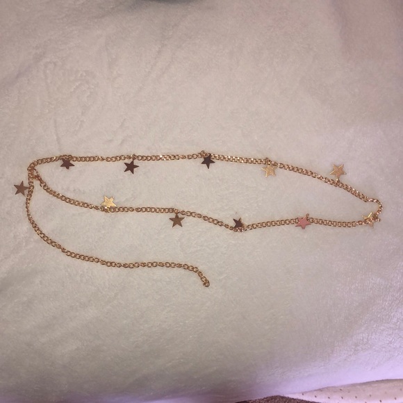Brandy Melville Accessories - gold star chain belt